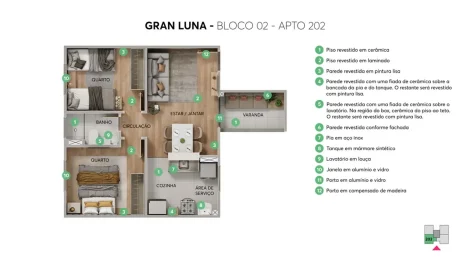 Gran Luna Bloco 02 Apto 202